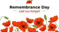 MONDAY, NOVEMBER 11TH SCHOOL WILL BE CLOSED FOR REMEMBRANCE DAY   